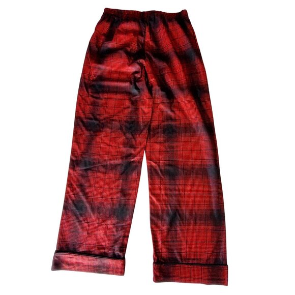 Cat & Jack Red Plaid Sleepwear Pants Size L 10/12 Recycled Polyester Youth - Picture 11 of 16